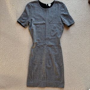 Wilfred Heather Grey Short-Sleeved Dress Size M
